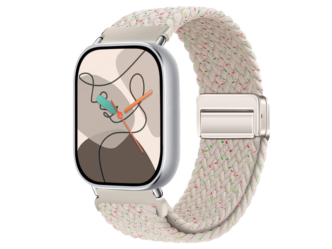 Pulseira De Nylon Trançado Com Fecho Magnético Para Xiaomi Mi Band 10pro, Huawei Fit 5, Redmi Watch 6cor Starlight Com