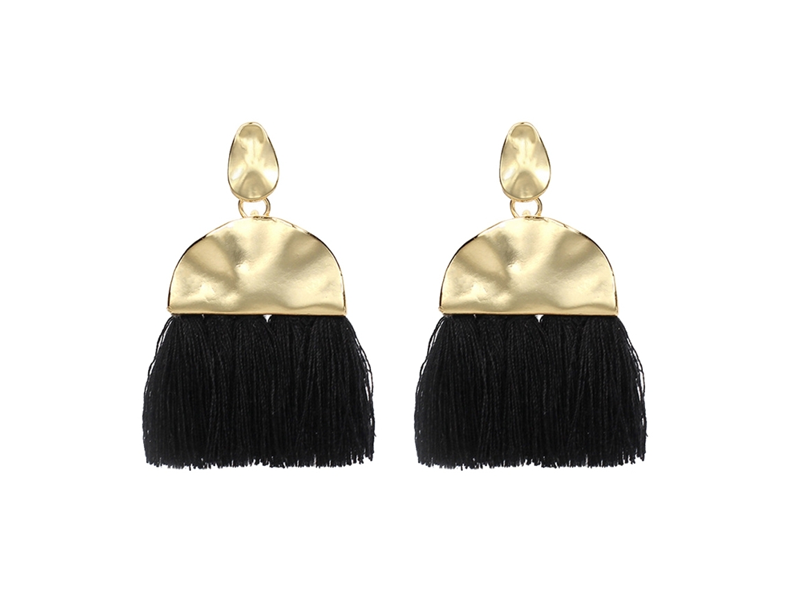 Brincos De Ouro Com Pingentes De Franja Decorativos Acessórios