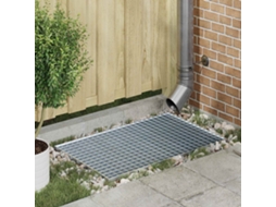 Vidaxl Grelha Prateado 80 X 50 X 2 Cm Aço Galvanizado A Quente