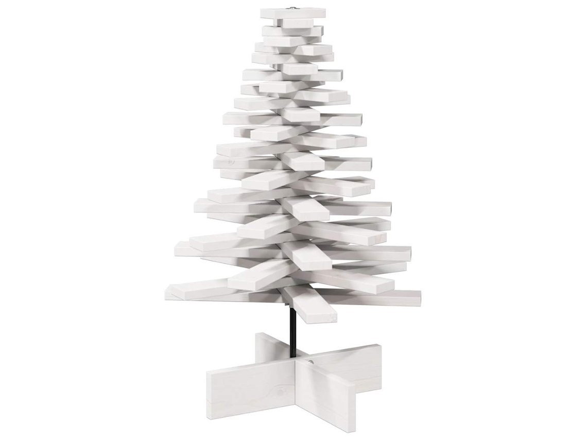 Wooden Christmas Tree, Wooden Christmas Trees Vidaxl Branco Madeira De Pinho (80 Cm)