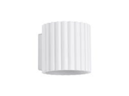 Candeeiro De Parede Aura De Alumínio Branco 10x10x12cm Sollux Lighting