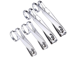 Pacote Com 4 Cortadores De Unhas Com Cabeça Giratória De 360 Graus, Tesouras Para Unhas Dos Pés Com Ponta De Aço Inoxidável, Conju Slowmoose