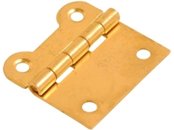 Conjunto De 3 Dobradiças Planas Para Portas Em Latão Cromado, 38 Mm X 37 Mm
