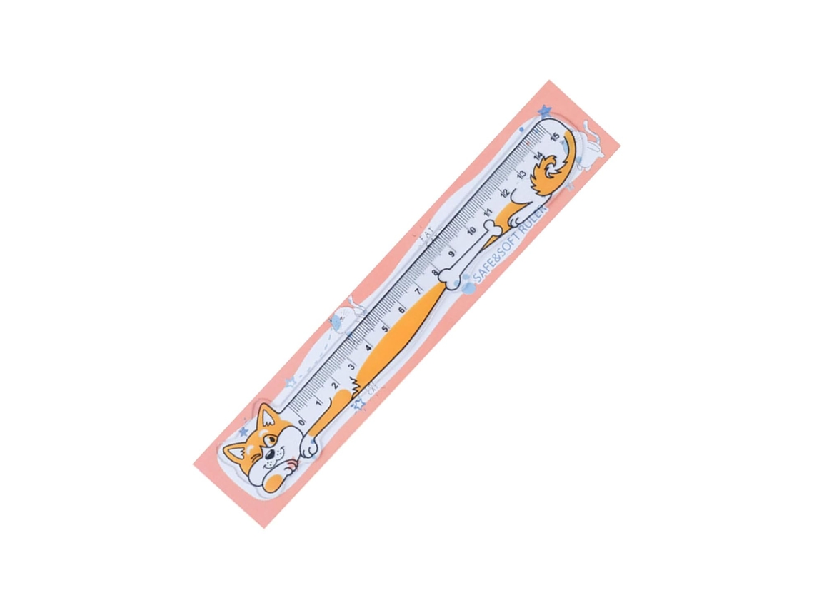 Régua Reta 15cm, Régua Com Escala, Réguas Com Estampa de Gato, Material Escolar, Instrumento de Medição Para Desenho