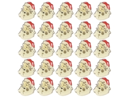 25pcs Broche de Natal com Led Piscante Papai Noel Árvore Decoração Festiva Diy | S/MARCA