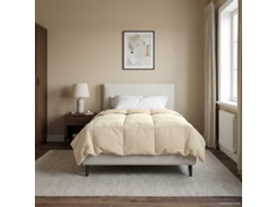 Vidaxl Edredom De Verão Simples Creme 135 X 200 Cm Microfibra