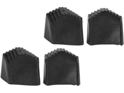Conjunto De 4 Protetores De Borracha Antiderrapantes Para Pés De Escada, Medindo 2x4 Polegadas.