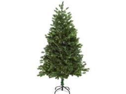 Árvore Artificial De Natal Com Base Dobrável 934 Galhos Pe Tridente E Pvc Individual De Decorativa Exterior Interior Ø105x210cm Verde