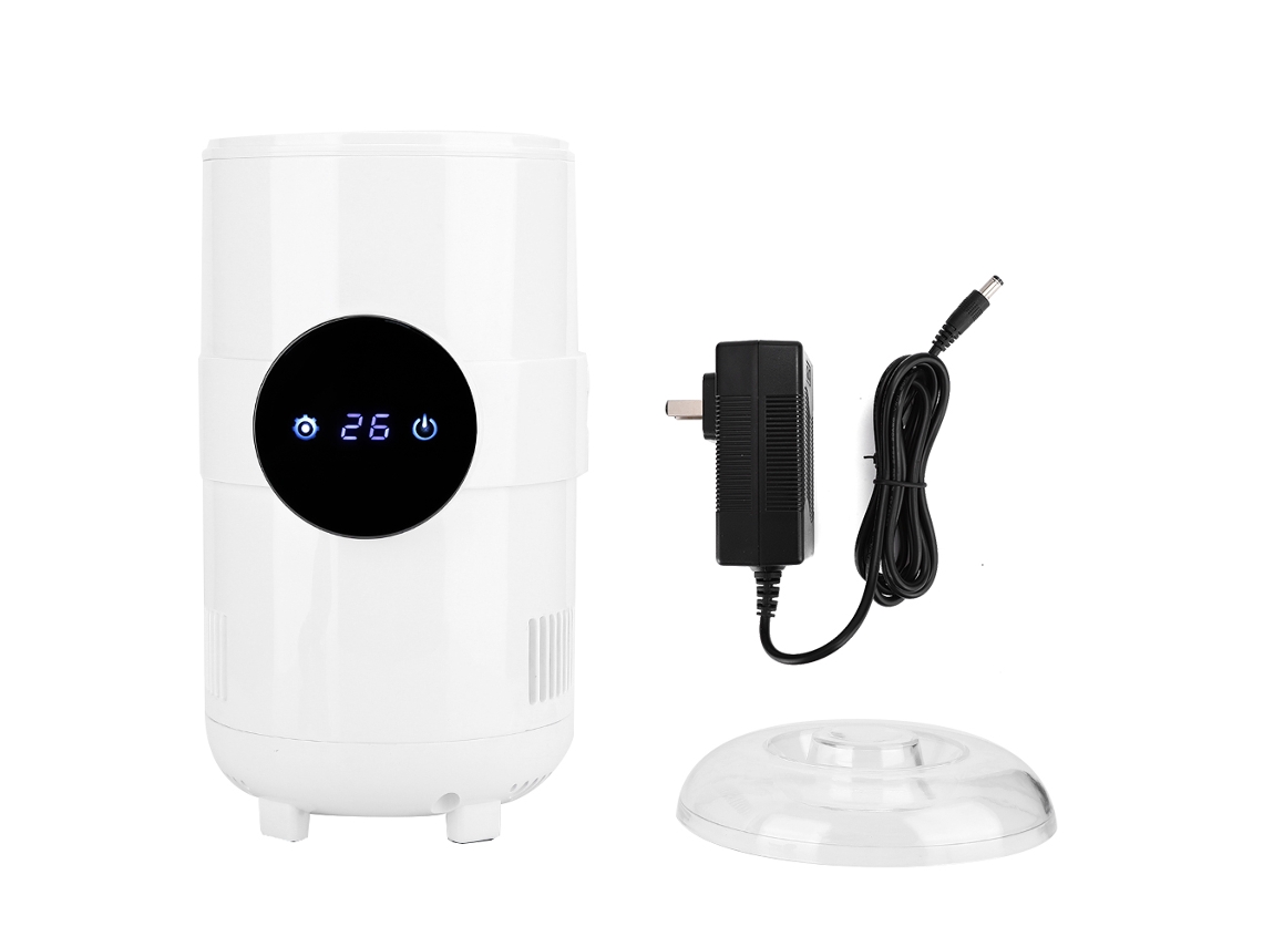 Aquecedor e refrigerador de copos para carro elétrico com controle inteligente de temperatura, porta-copos, 100-240 V EUA