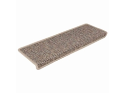 Tapetes Escada Adesivos Aspeto Sisal 30 Pcs 65x21x4 Cm Bege Escuro MAISON EXCLUSIVE