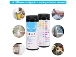 Kit de Teste de Água Potável 14 em 1 com Tiras de Teste de Água de 100 Poços e Teste de Qualidade para Detectar Dureza Ph