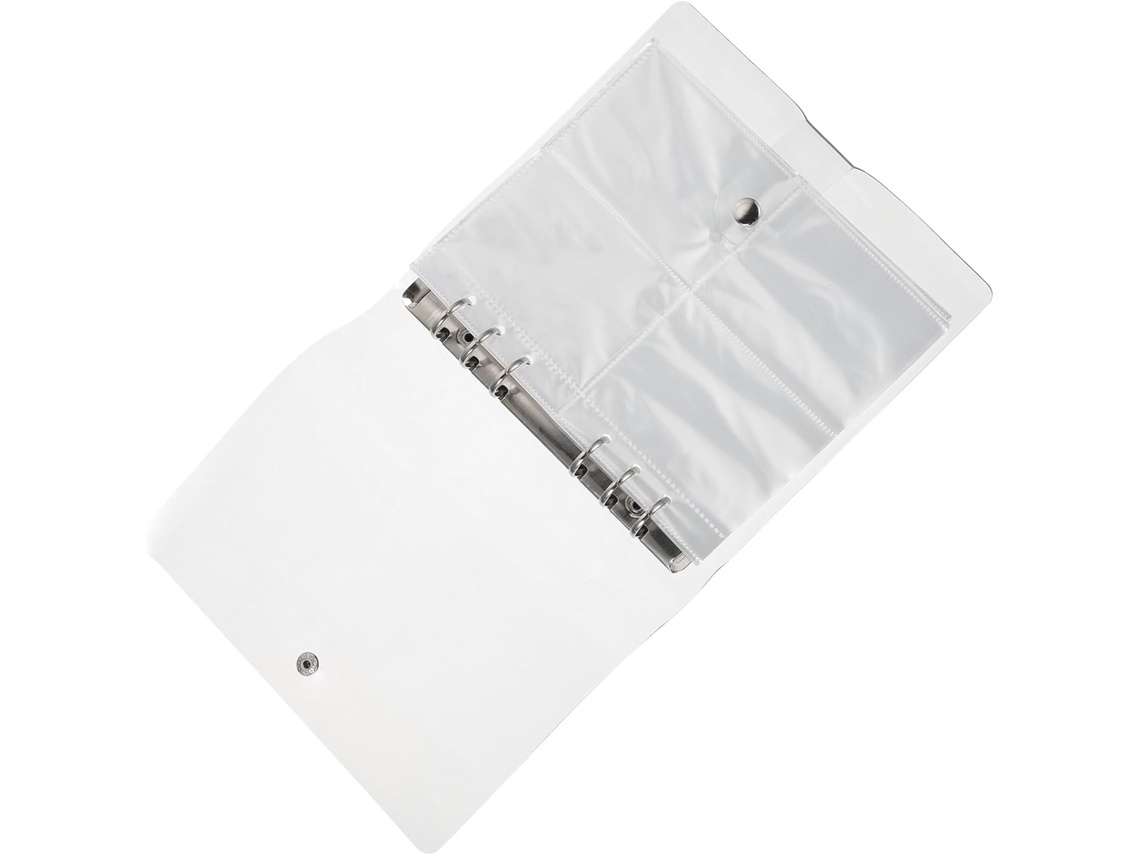 Garneck Álbum De Fotos 3 Bolsas Transparente Métal Porte - Cartes Formato De Foto 7 - 6 Cm 1 Peça Scrapbooking