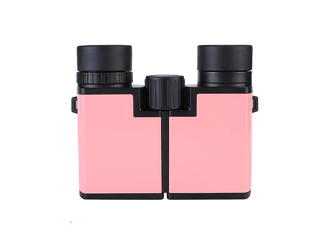Binóculos 8x22 Quadrado Alta Definição Viagens Ar Livre Brinquedo Presente Infantil Compacto Rosa Bestvite