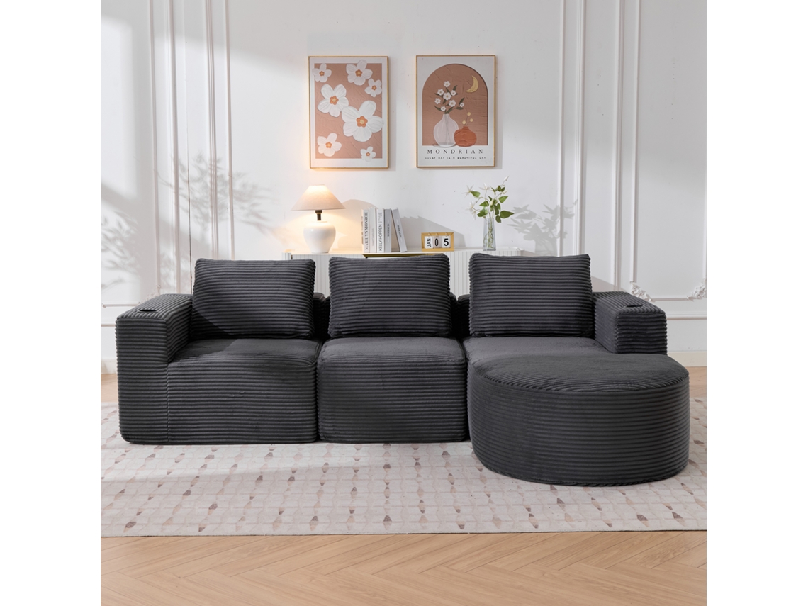 Sofá Cama Futon, Cadeira Dobrável com Travesseiro, para Quarto/Sala/Hóspedes SUNJOY