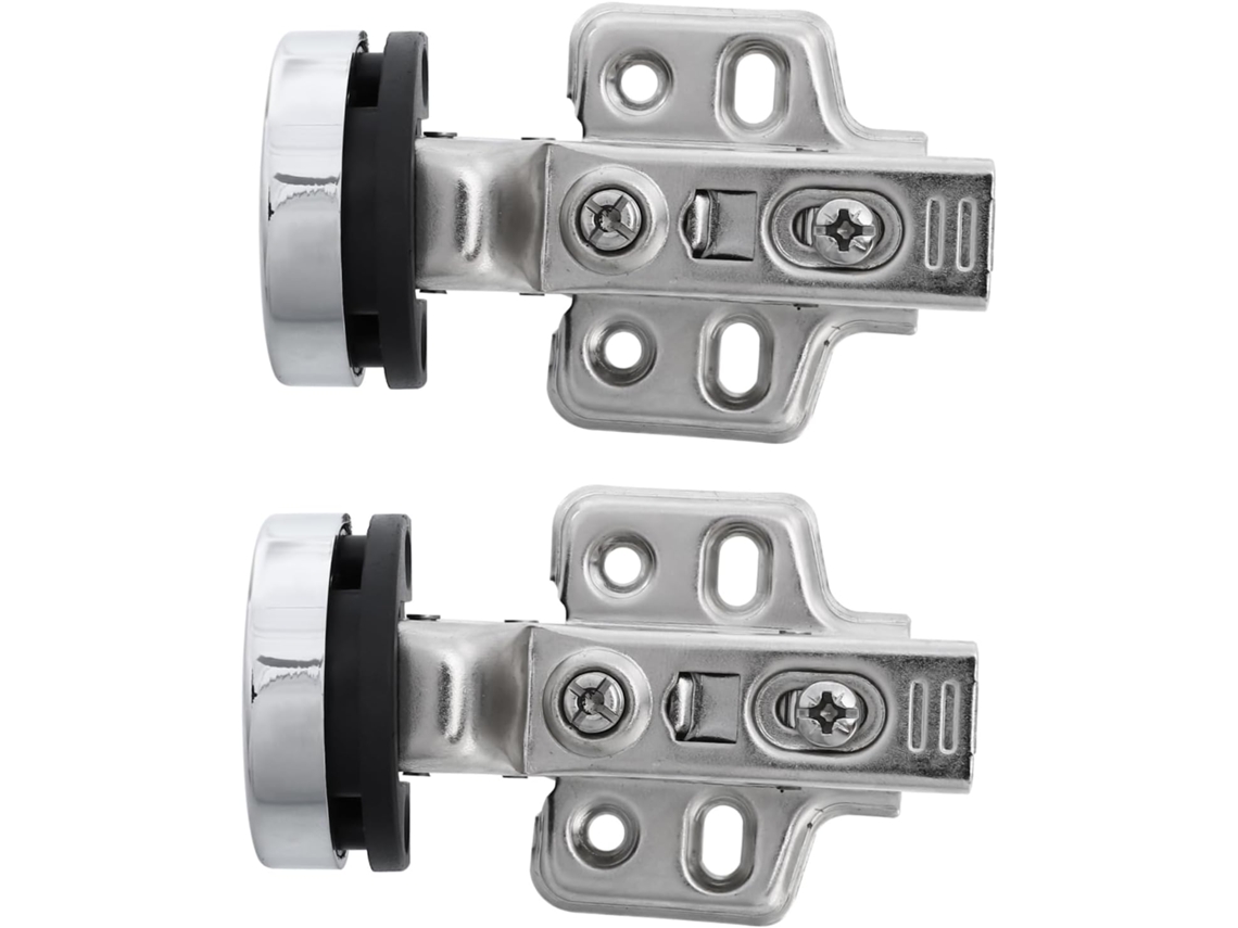 2 Dobradiças Hidráulicas Para Armários De Vidro Com Amortecedor