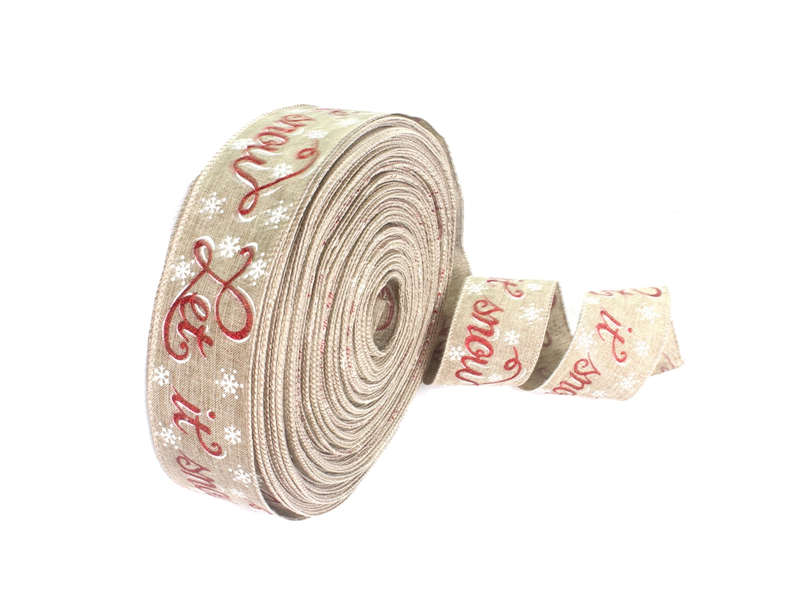 Laxiscreed Fita De Linho Festiva De Natal De 6m Para Decoração E Artesanato Natalício