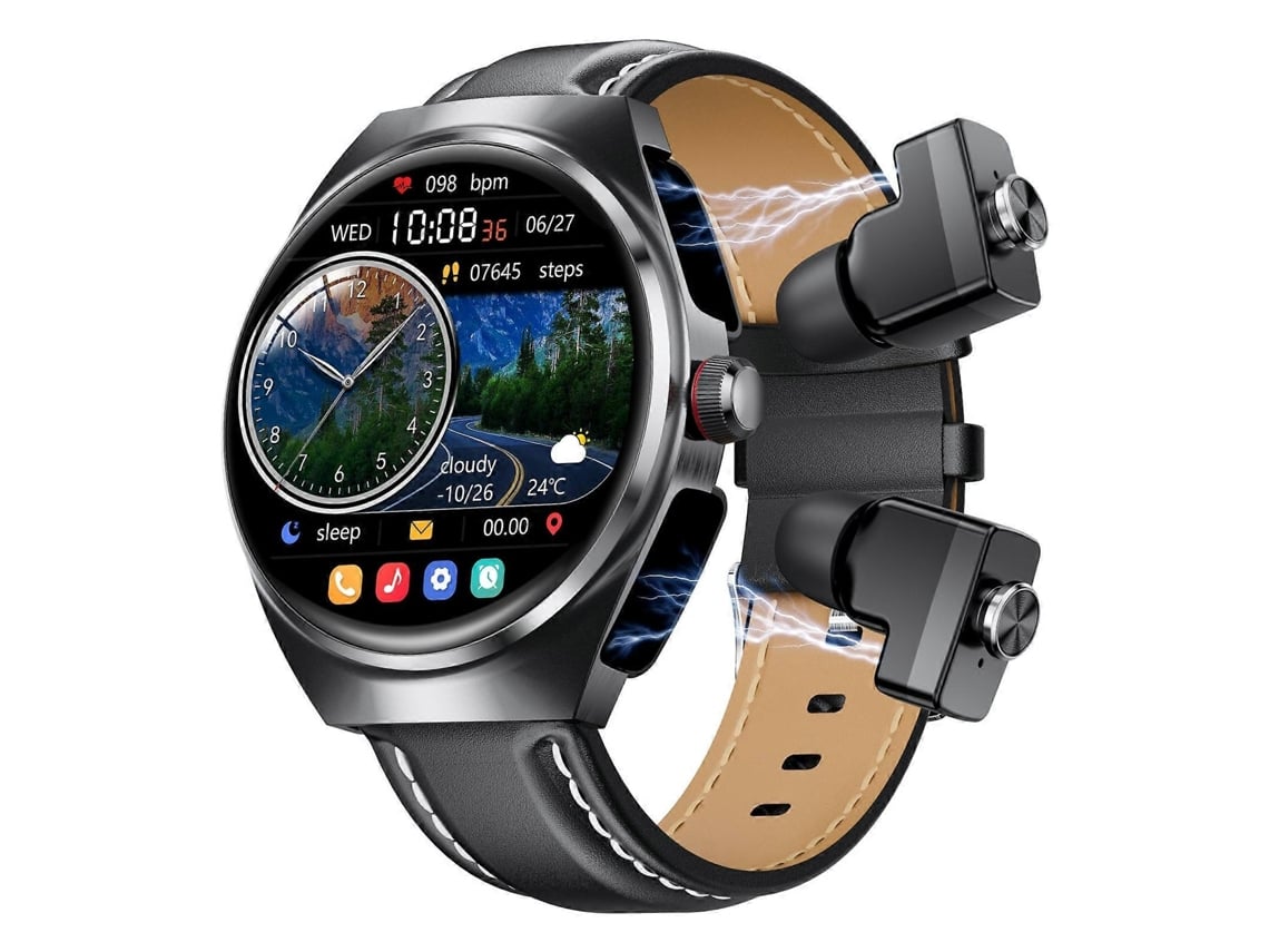 Relógio inteligente GT95 com tela IPS de 1,53 polegadas e fone de ouvido Bluetooth 2 em 1 VONKELIOS