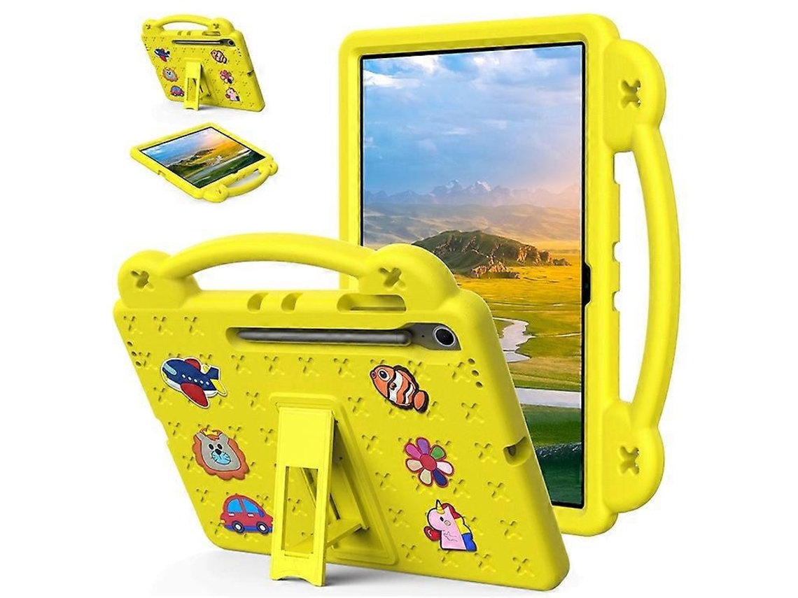 Capa Para Tablet Infantil Em Eva Compatível Com Samsung Galaxy Tab S10 Fe+, Com Suporte Integrado.