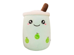 Xícara de chá de pelúcia com carinha sorridente 24/35/50/70cm Zxi 24cm Verde