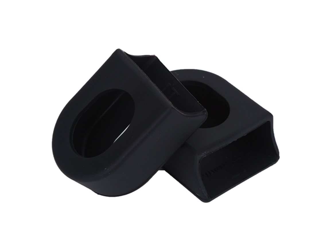 Capa De Proteção Para Braço De Pedal De Bike Em Silicone Durável 2pcs Acessório Bike Preto