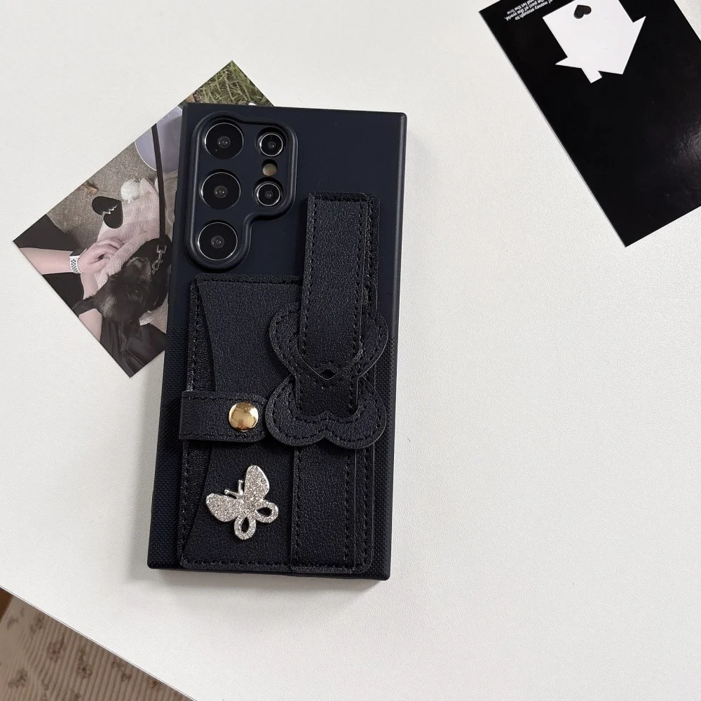 Capa Tipo Carteira Para Celular (galaxy A35 5g Preto) Com Compartimento Para Cartão Sim E Alça De Pulso.