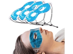 Máscara de Gel Refrescante para Olhos Inchados e Secos, Reutilizável, Terapia Quente e Fria, Azul AQUAFORGE