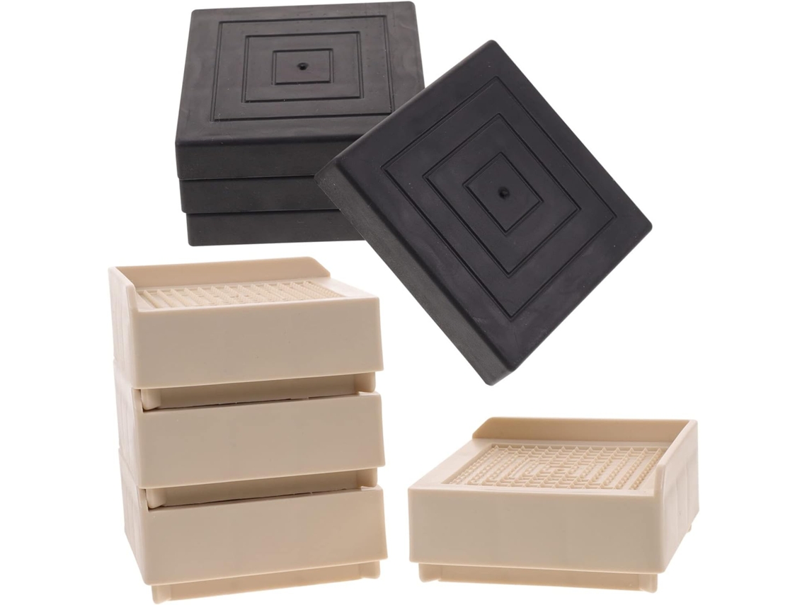 4 Material 4 Elevadores De Móveis Resistentes Para Pés De Cama E Mesa (cm)