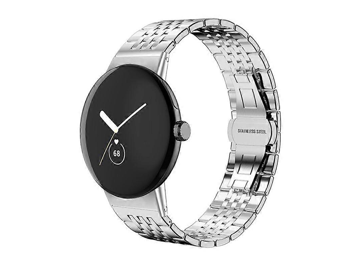 Pulseira De Relógio Xdfind Em Aço Inoxidável Maciço Com Sete Contas