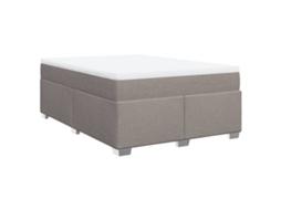Cama Box Spring Vidaxl Marrom-acinzentado Tecido (190 X 140 X 46 Cm)