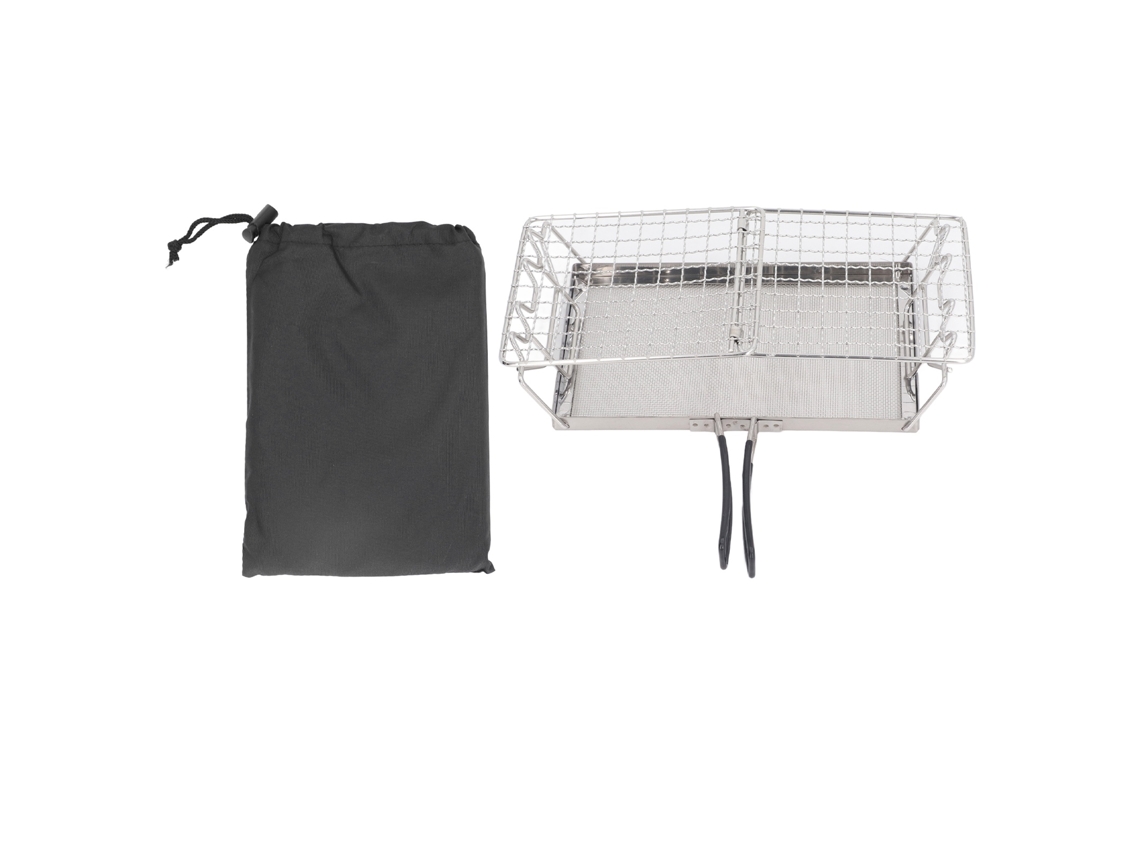 Torradeira Portátil Inox para Fogão de Camping