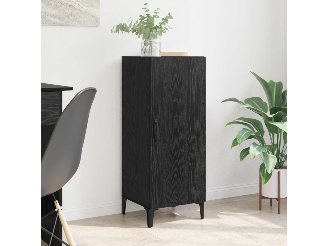 Vidaxl Buffet Carvalho Preto 34,5 X 34 X 90 Cm Derivados De Madeira