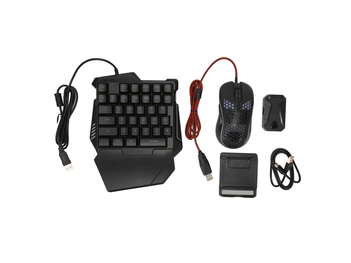 Conjunto de Conversor Móvel EOOCOO compatível com Teclado e Mouse para Jogos