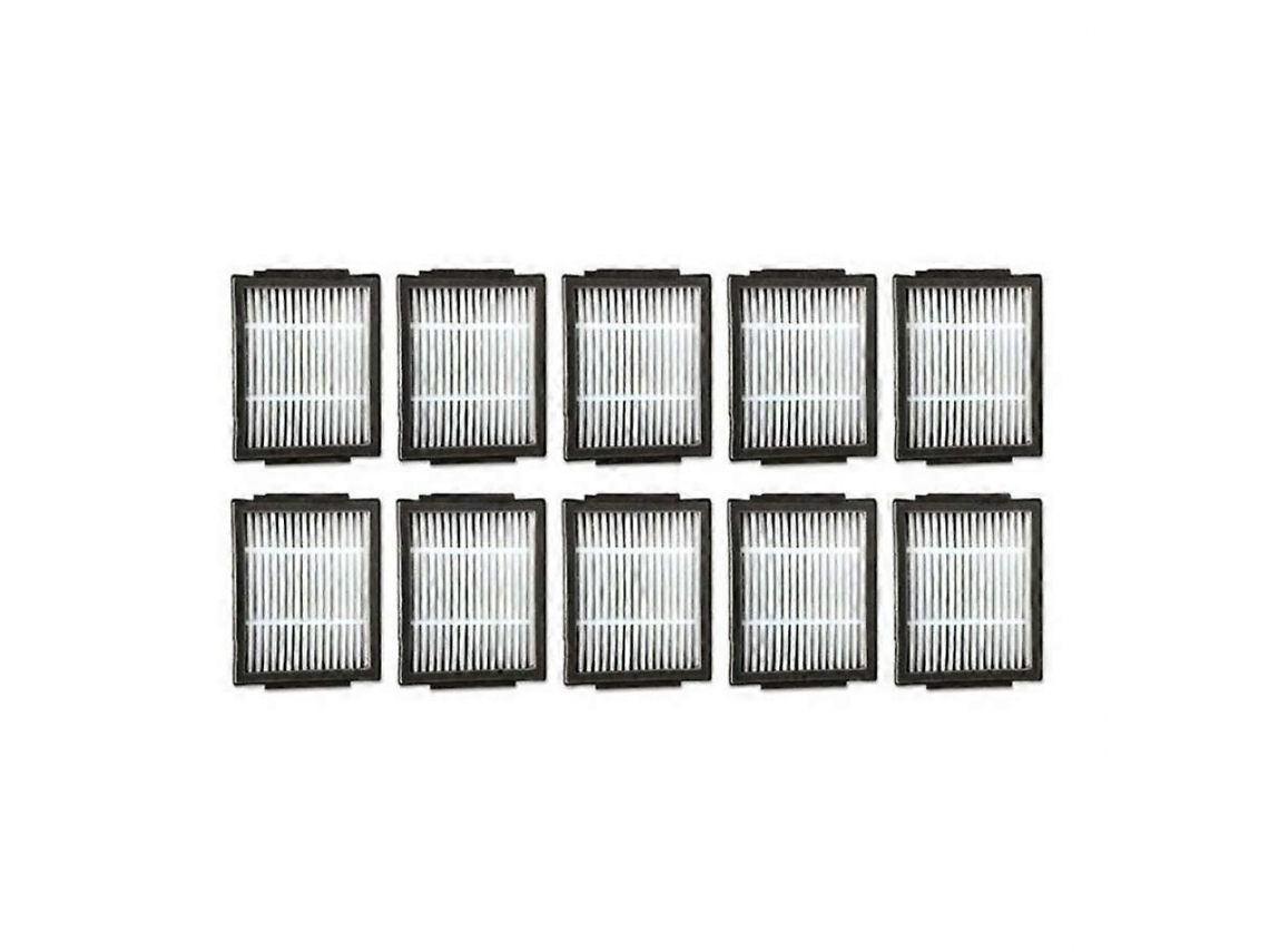 Conjunto de 10 Filtros Hepa Compatíveis com Aspiradores Robô Irobot Roomba I7, E5, E6 da Série I BRILVIBERA