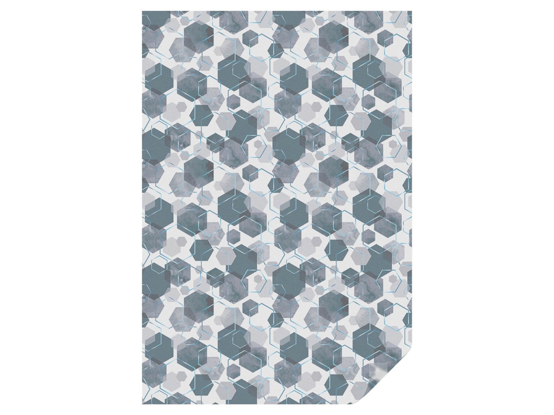 Película De Privacidade Hexágonos Geométricos Para O Banheiro Espelharte (100x146 Cm)