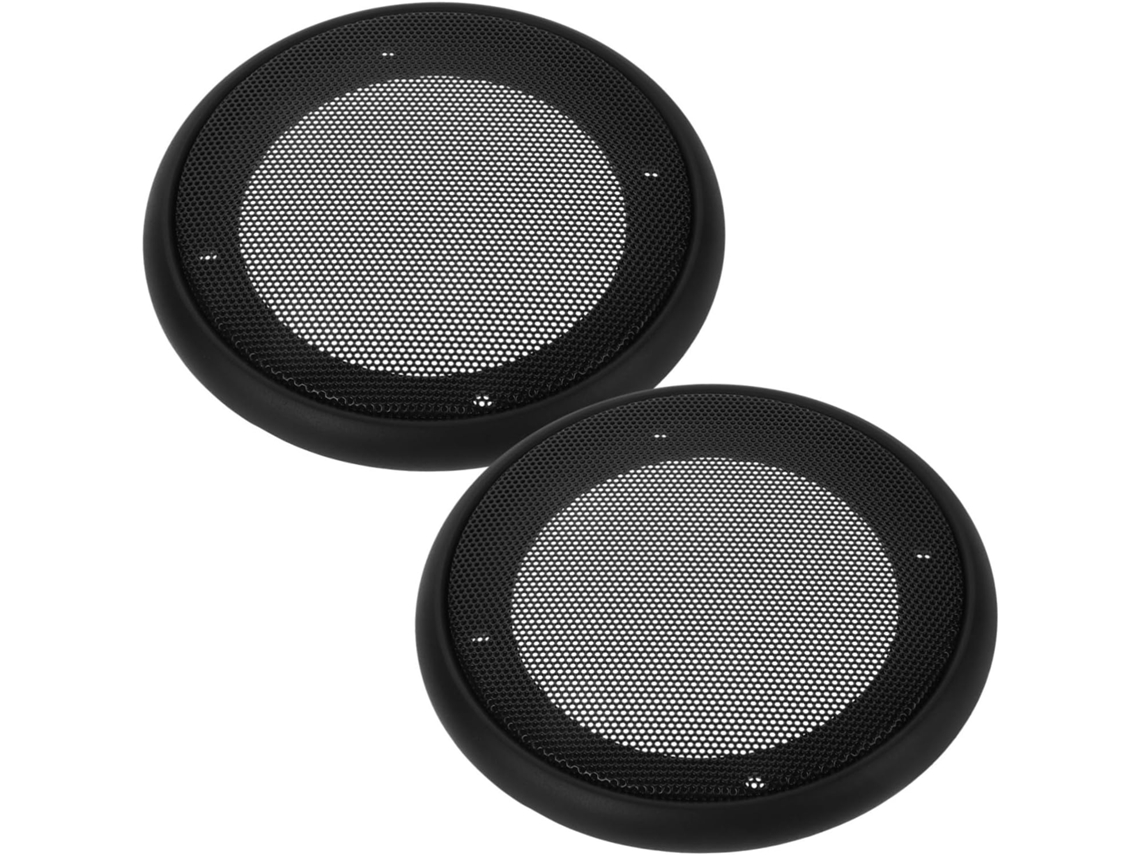 2 Peças De Grade De Plástico Para Alto-falante Subwoofer Com Tela Protetora Para Áudio Automotivo. Fácil Instalação.