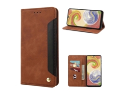 Capa De Couro Com Efeito Skin Feel Para Samsung Galaxy A04