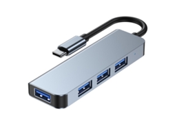 2026zentro-hub Usb C Para Usb Com 4 Portas Plug And Play Proteção Múltipla Com Carcaça De Liga De Alumínio Para Viagens