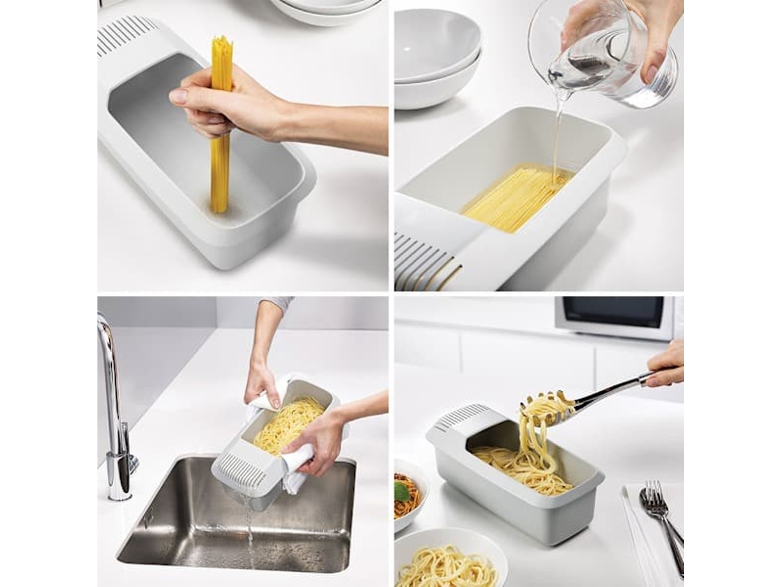 Panela A Vapor Para Micro-ondas Para Cozinhar Massas Com Escorredor, 30x14x10cm