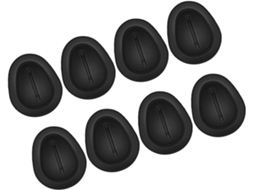 Protetor antichoque de silicone, inserção autoadesiva, suporte para flocos