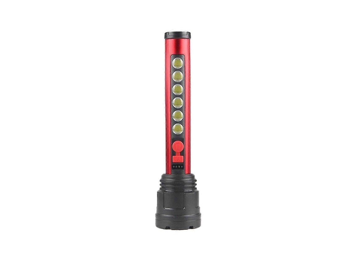 Lanterna Cob Com Carregamento Usb E Display De Energia, Lâmpada Lateral Externa, Lanterna Remota, Holofote De Acampamento Olysi Shop (vermelho)