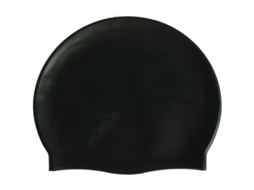 Gorros De Natação De Silicone Para Meninos E Meninas, Confortáveis E Elásticos, Impermeáveis, Cor Preta
