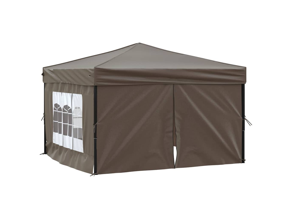 Party Tent, Party Tents Vidaxl Cinzento-acastanhado Tecido (3 X 3 M)
