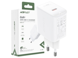 Carregador de Parede Usb c ACEFAST 30 W para Celulares Samsung Pd Qc 3.0