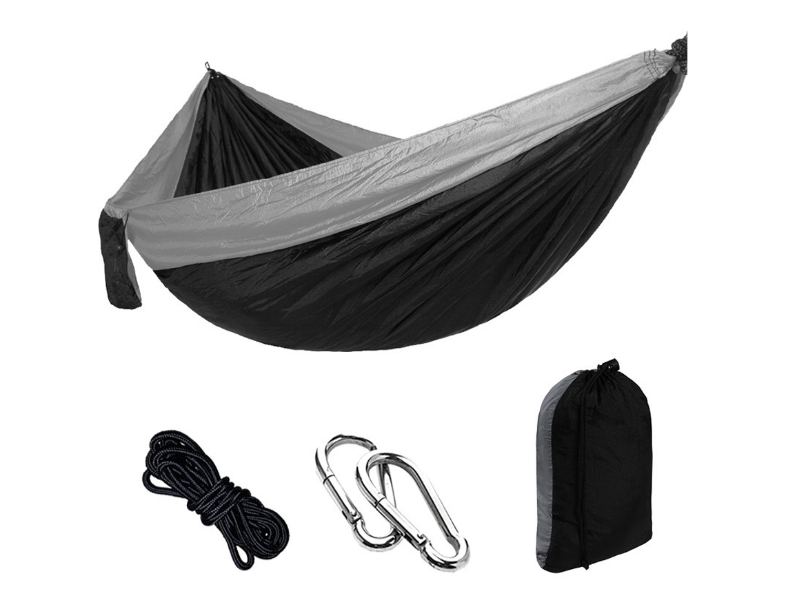 Rede de acampamento em nylon, portátil, para uma ou duas pessoas, 270x140 cm | AQUAFORGE | AQUAFORGE