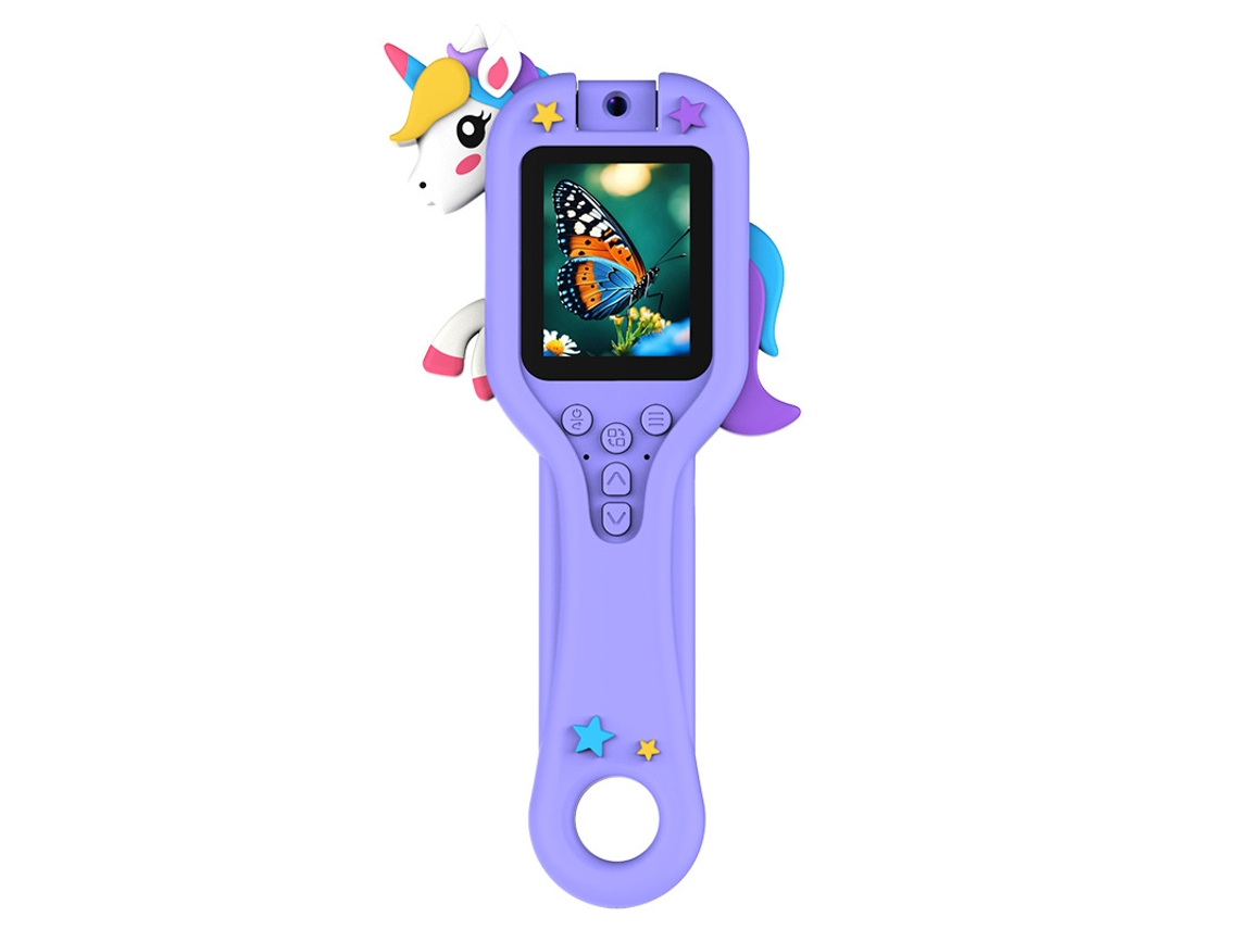 Microscópio Digital Com Lupa De 500x E Tela De 2,0 Polegadas Brilvibera (unicórnio Roxo)