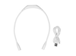 Lâmpada de Pescoço Led Usb Recarregável 3 Níveis de Brilho 360° Flexível para Leitura e Reparos Branco