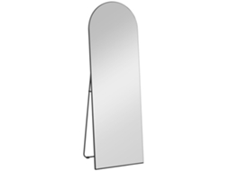 Espelho Corpo Inteiro 150x50cm Arqueado Antiestilhaços Preto VELTRIX