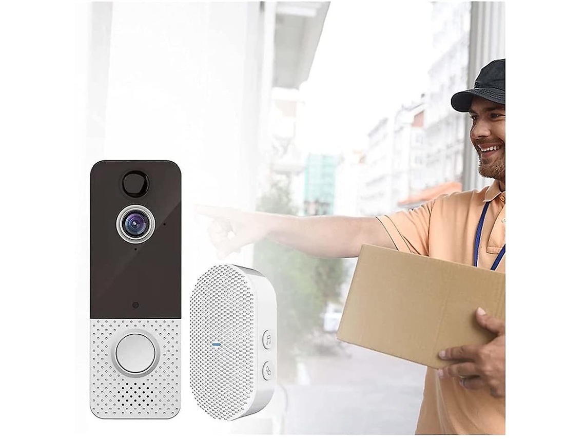 Lurelia Videoporteiro Inteligente, 1080p, Full Hd, Wi-fi, Visão Noturna, Sensor Pir, Deteção Movimento, Chamada Clara