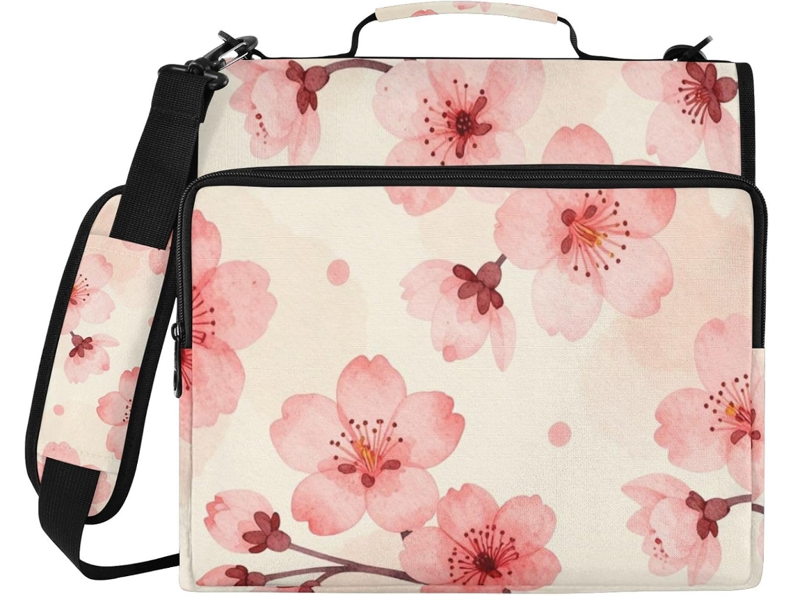 Conjunto de 3 argolas com sacos extras e capa impermeável para documentos, ideal para uso escolar e fora da mesa.