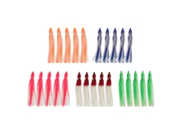 Isca de Pesca Silicone Luminosa para Salmão 9cm 25pcs